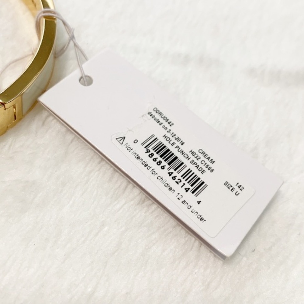 Kate Spade Hole Punch Spade Bracelet Cuff - Picture 4 of 5